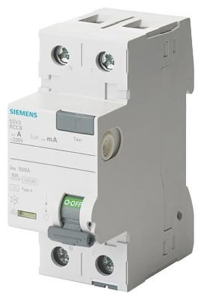 Siemens Sentron 5SV3 Residual current circuit breaker HPFI - 63A, 2P, A, 30MA