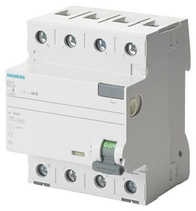 Siemens Sentron 5SV3 Residual current circuit breaker PFI - 63A, 4P, A, 300MA