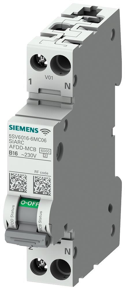 Siemens Sentron 5SV6 Combination Switch - 16A, 1P + N, C 4001869582269