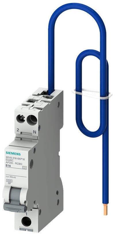 Siemens Sentron 5SV6 Combination Switch - 6A, 1P + N, C 4001869569574