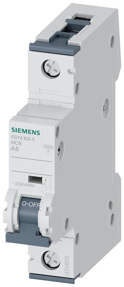 Siemens Sentron 5SY4 Circuit breaker - 8A, 1P, A