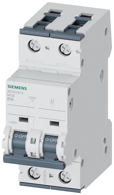 Siemens Sentron 5SY6 Circuit breaker - 16A, 2P, B