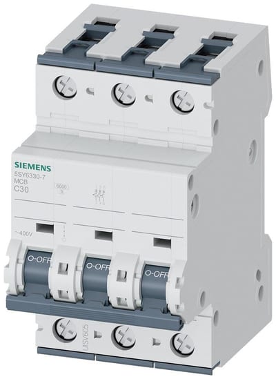 Siemens Sentron 5SY6 Circuit breaker - 30A, 3P, C