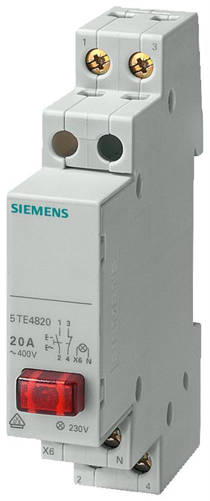 Siemens Sentron 5TE4 Push Switch - 20A, 1NO, 1 4001869209814