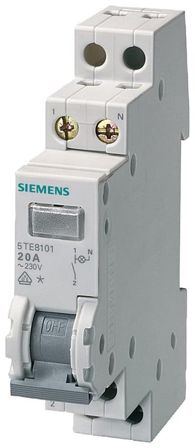 Siemens Sentron 5TE8 Control switch - 20A, 2NO, 1