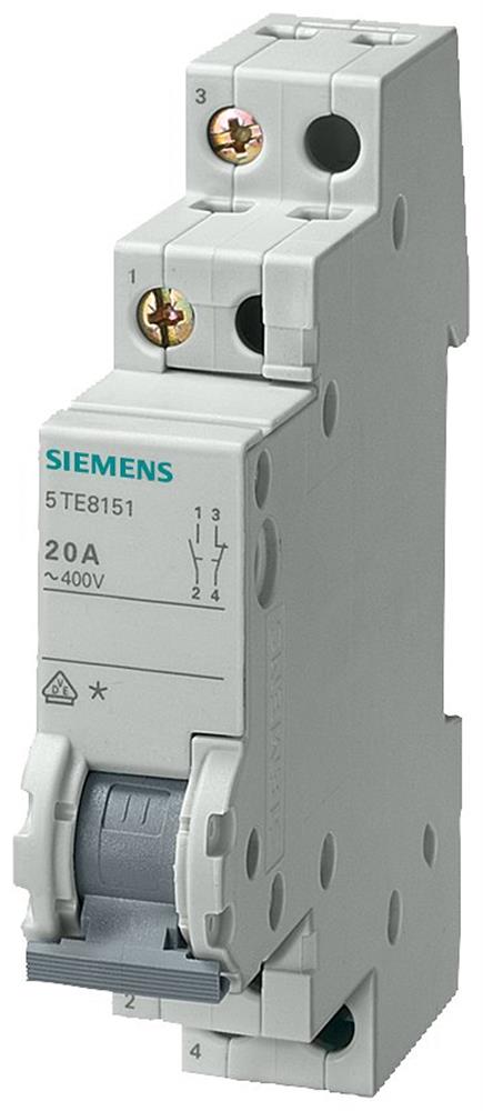 Siemens Sentron 5TE8 Switch - 20A, 3NO - 1NC, 1