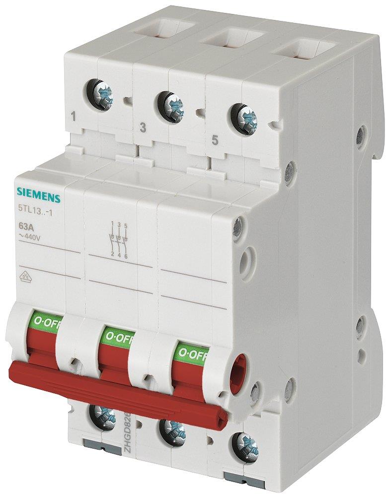 Siemens Sentron 5TL1 Switch - 100A, 3NO, 3
