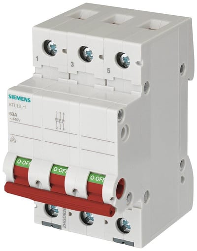 Siemens Sentron 5TL1 Switch - 100A, 3NO, 3