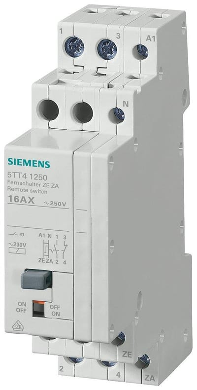 Siemens Sentron 5TT4 Remote control switch - 16A, 1NO 4001869312606