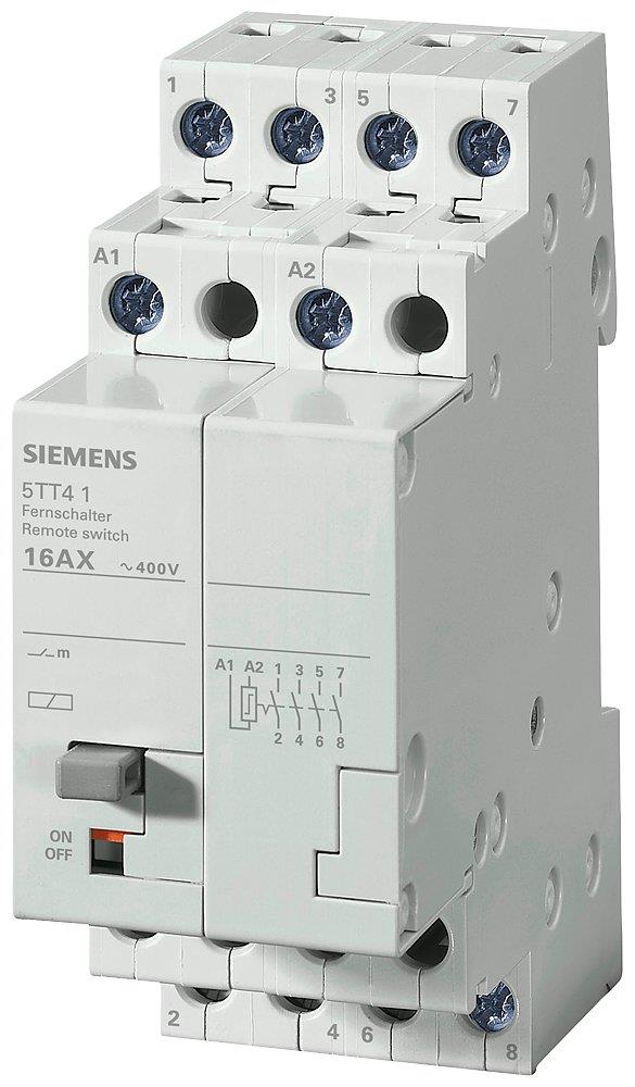 Siemens Sentron 5TT4 Remote control switch - 16A, 4NO