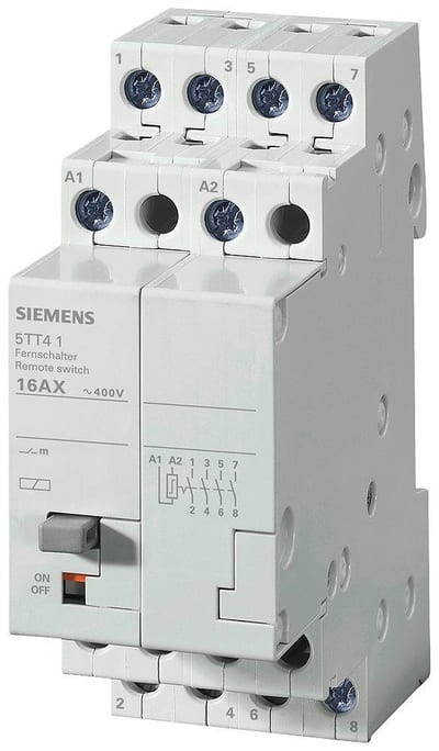 Siemens Sentron 5TT4 Remote control switch - 16A, 4NO