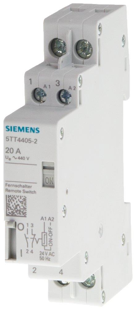 Siemens Sentron 5TT4 Remote control switch - 25A, 2P, 2NO, 1