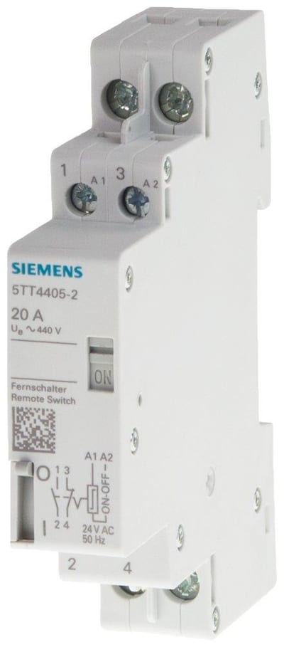 Siemens Sentron 5TT4 Remote control switch - 32A, 2P, 1NO - 1NC, 2 4001869521299