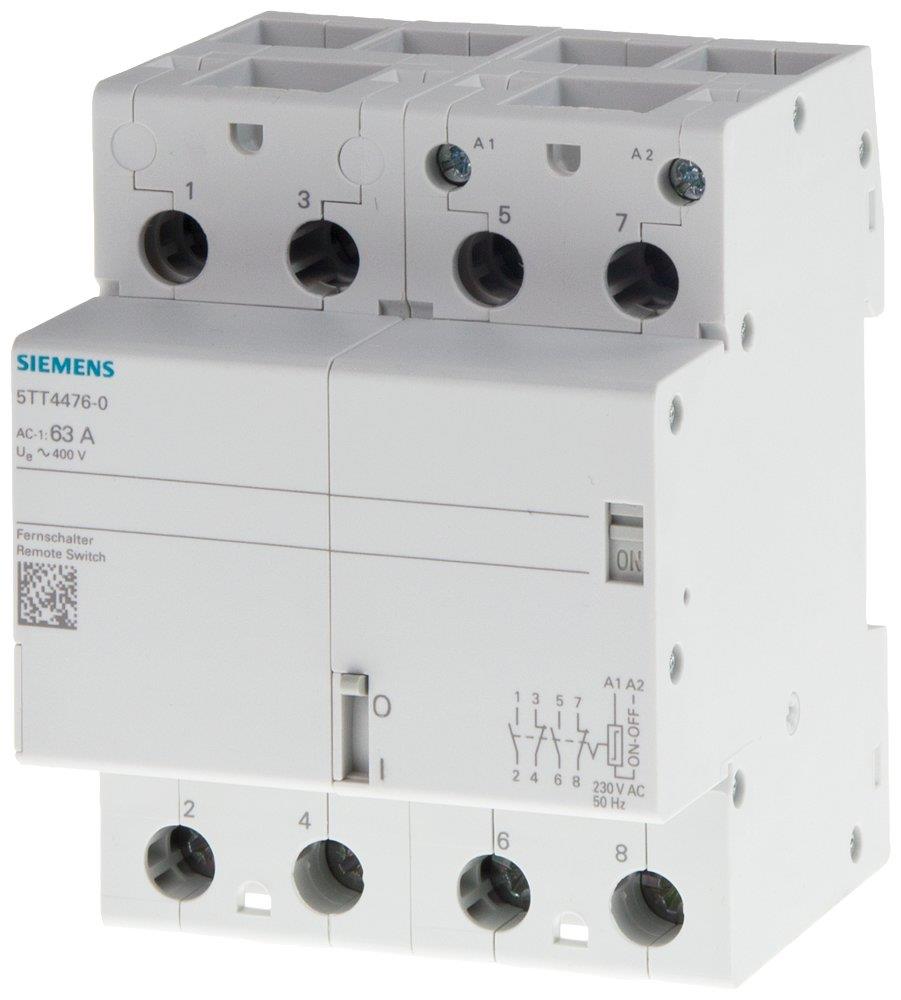Siemens Sentron 5TT4 Remote control switch - 63A, 4P, 2NO - 2NC, 2