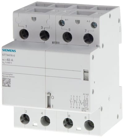 Siemens Sentron 5TT4 Remote control switch - 63A, 4P, 2NO - 2NC, 2
