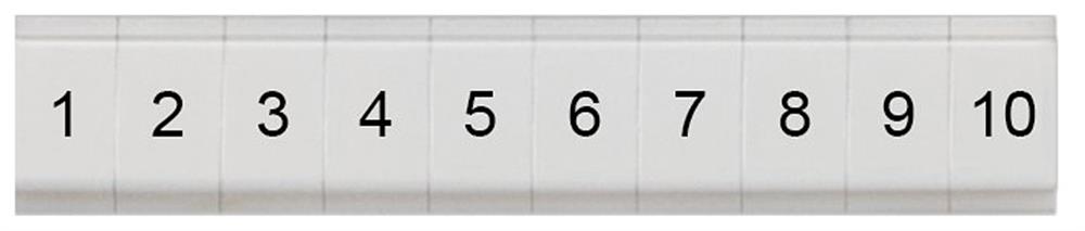 Siemens Sentron 8WH8 Nameplate - 1.5 mm², white, Snap-On 4001869553009
