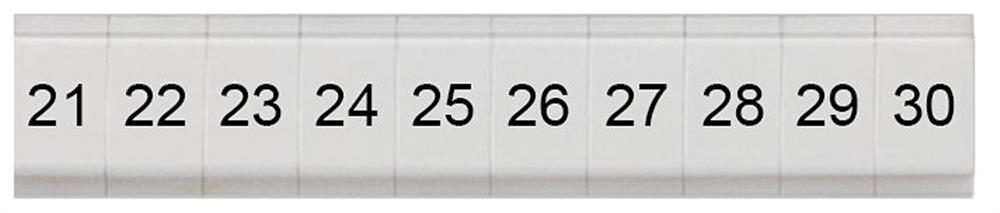 Siemens Sentron 8WH8 Nameplate - 1.5 mm², white, Snap-On 4001869553023