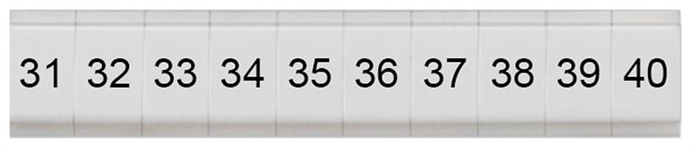 Siemens Sentron 8WH8 Nameplate - 1.5 mm², white, Snap-On 4001869553030