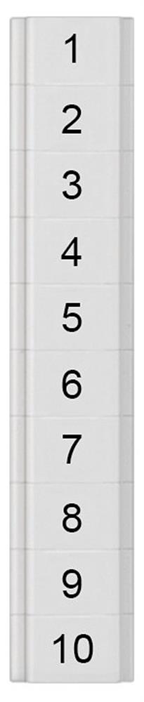Siemens Sentron 8WH8 Nameplate - 1.5 mm², white, Snap-On 4001869553054