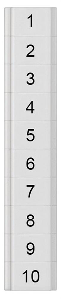 Siemens Sentron 8WH8 Nameplate - 1.5 mm², white, Snap-On 4001869553054