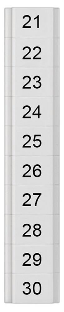 Siemens Sentron 8WH8 Nameplate - 1.5 mm², white, Snap-On 4001869553078