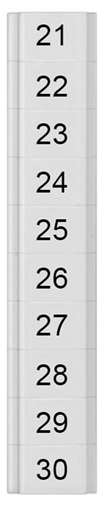 Siemens Sentron 8WH8 Nameplate - 1.5 mm², white, Snap-On 4001869553078