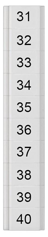 Siemens Sentron 8WH8 Nameplate - 1.5 mm², white, Snap-On 4001869553085