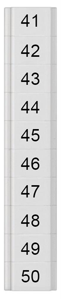 Siemens Sentron 8WH8 Nameplate - 1.5 mm², white, Snap-On 4001869553092