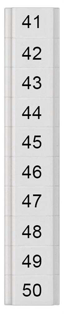 Siemens Sentron 8WH8 Nameplate - 1.5 mm², white, Snap-On 4001869553092