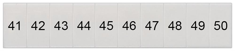 Siemens Sentron 8WH8 Nameplate - 2.5 mm², white, Snap-On 4001869349053