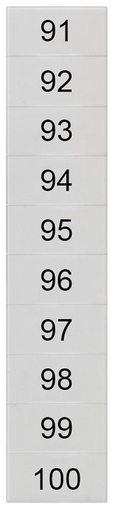 Siemens Sentron 8WH8 Nameplate - 2.5 mm², white, Snap-On 4001869351971