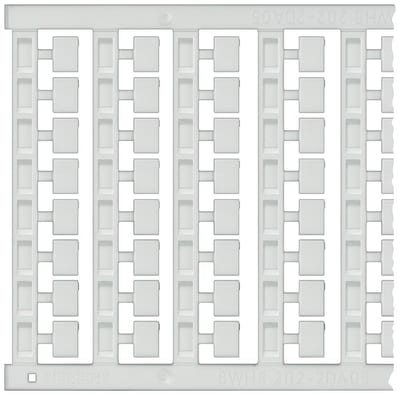 Siemens Sentron 8WH8 Nameplate - 7 mm², white, Snap-On