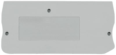 Siemens Sentron 8WH9 End plate - 2.5 mm², grey, Snap-On 4001869416199