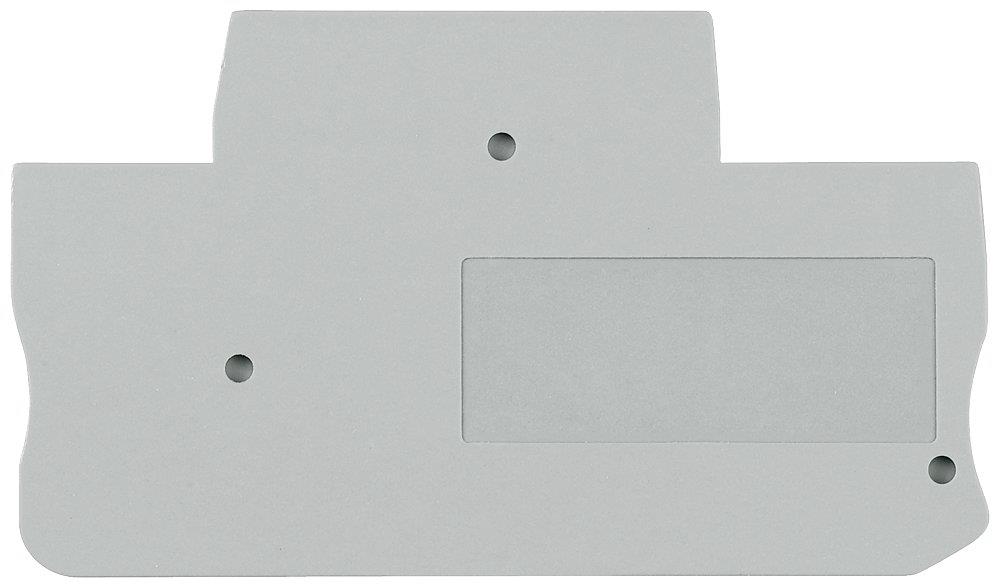 Siemens Sentron 8WH9 End plate - 2.5 mm², grey, Snap-On 4001869416212