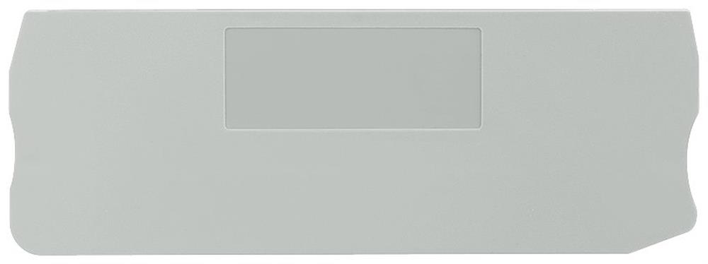 Siemens Sentron 8WH9 End plate - 6 mm², grey, Snap-On