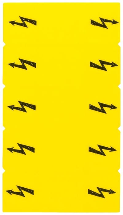 Siemens Sentron 8WH9 Label - 10.2 mm², yellow, Snap-On 4001869403427