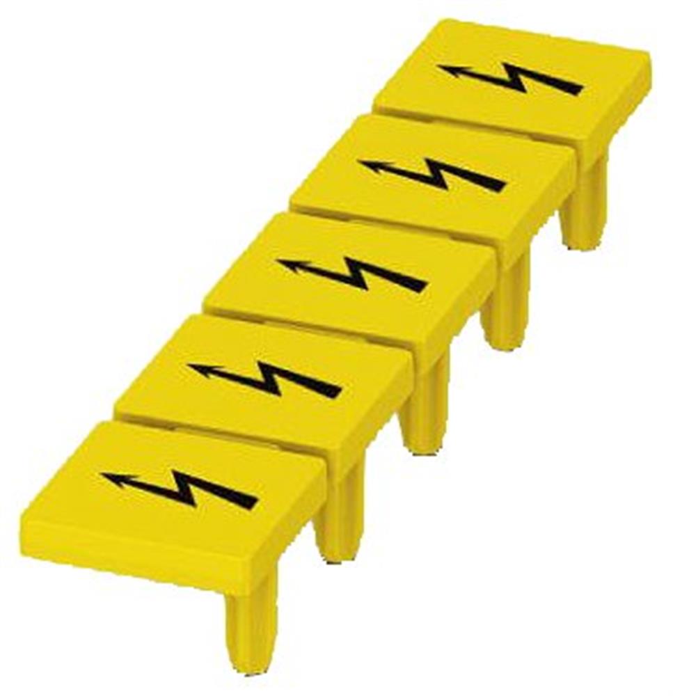 Siemens Sentron 8WH9 Label - 10.2 mm², yellow, Snap-On 4001869585710