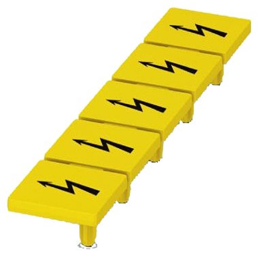 Siemens Sentron 8WH9 Label - 12.2 mm², yellow, Snap-On 4001869585727