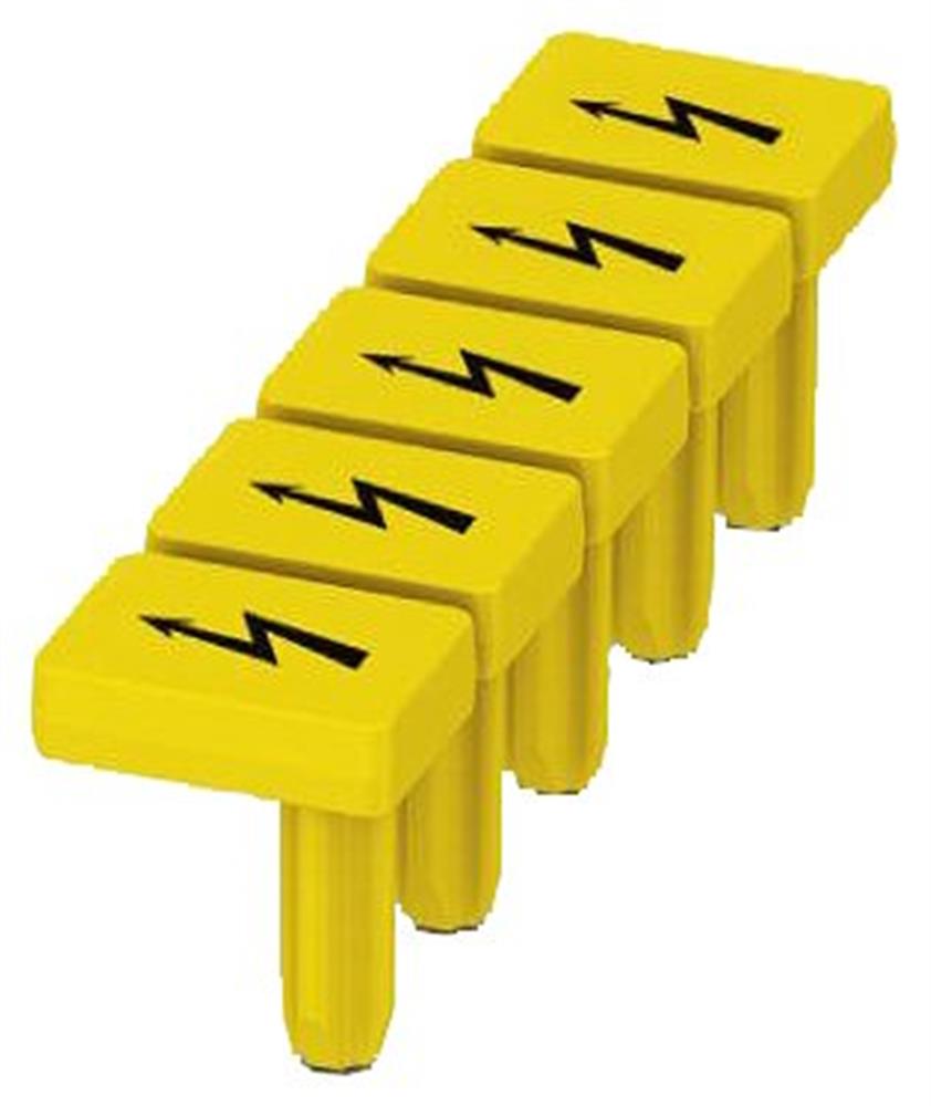 Siemens Sentron 8WH9 Label - 5.2 mm², yellow, Snap-On 4001869585680