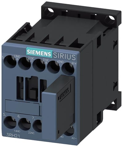 Siemens Sirius 3RH2 Auxiliary Contactor - 10A, 4P 4011209846883
