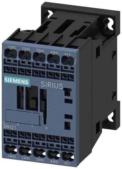 Siemens Sirius 3RH2 Auxiliary Contactor - 10A, 4P 4011209849136