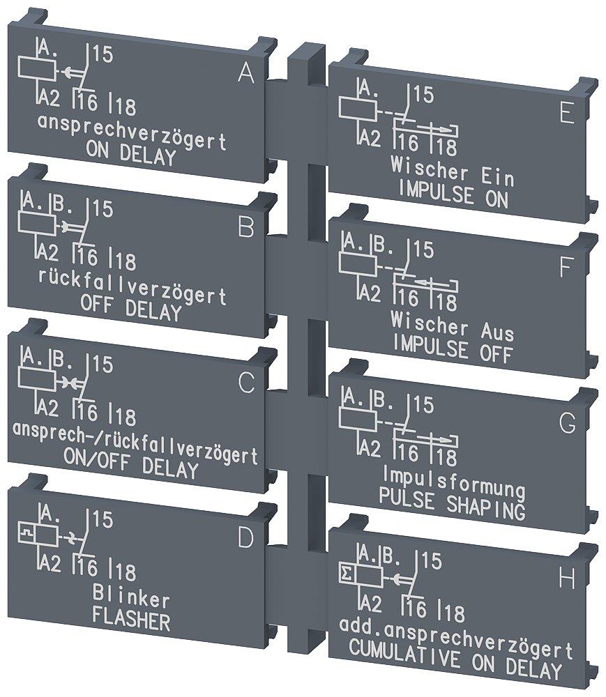 Siemens Sirius 3RP2 Label Set - 1CO