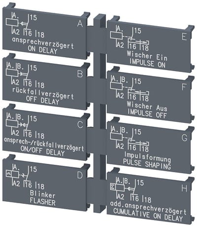 Siemens Sirius 3RP2 Label Set - 1CO