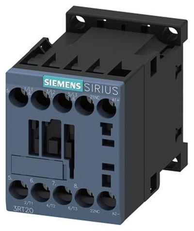 Siemens Sirius 3RT2 Contactor - 12A, 3P, 24 DCV 4011209843936