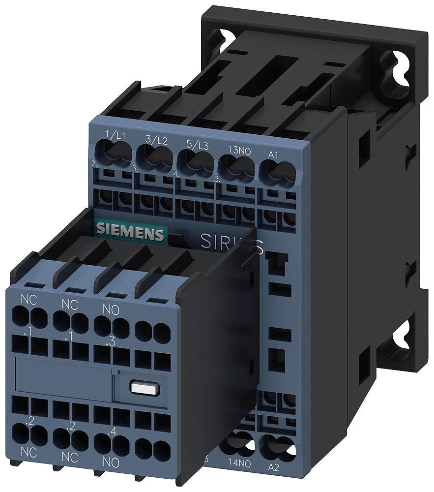 Siemens Sirius 3RT2 Contactor - 12A, 3P 4011209896925