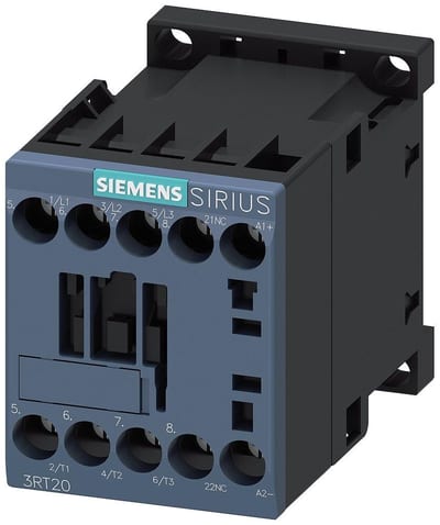 Siemens Sirius 3RT2 Contactor - 12A, 3P 4047621053905