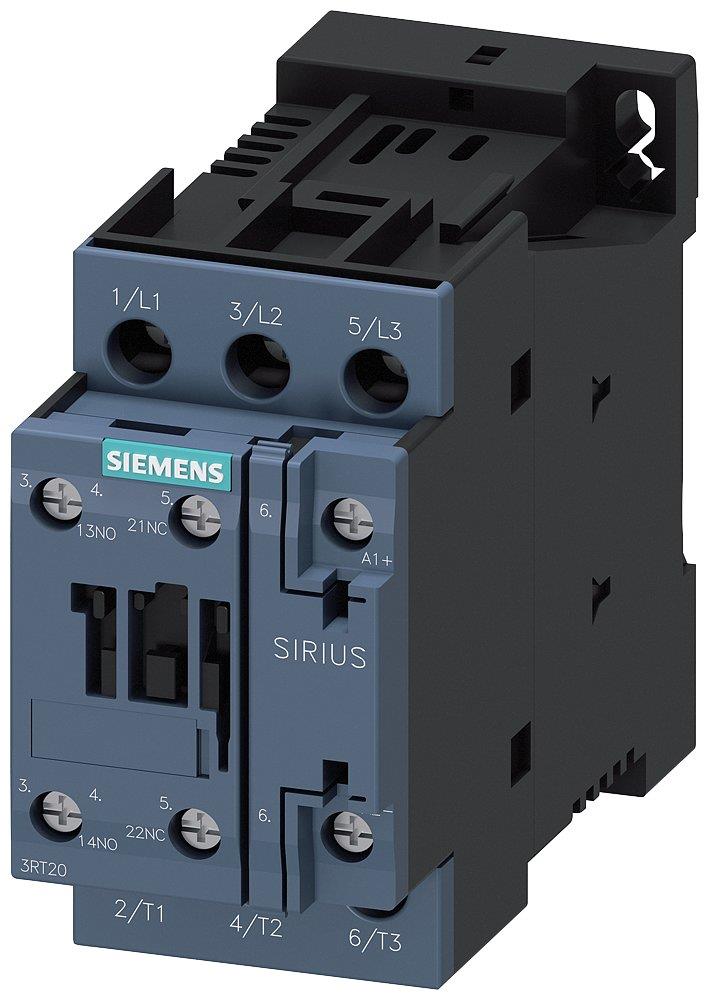 Siemens Sirius 3RT2 Contactor - 25A, 3P, 24 DCV