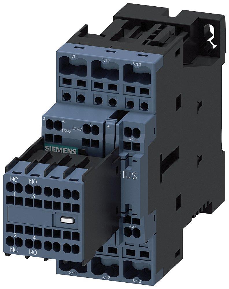 Siemens Sirius 3RT2 Contactor - 25A, 3P 4011209837614