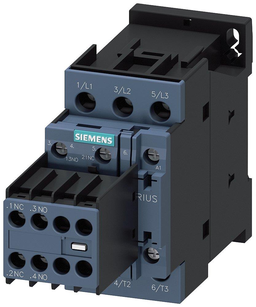 Siemens Sirius 3RT2 Contactor - 32A, 3P 4011209837676