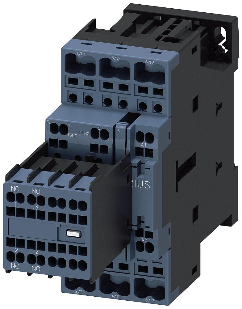Siemens Sirius 3RT2 Contactor - 32A, 3P 4011209837768